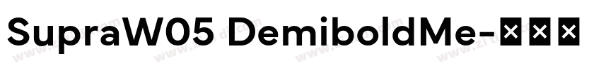 SupraW05 DemiboldMe字体转换
